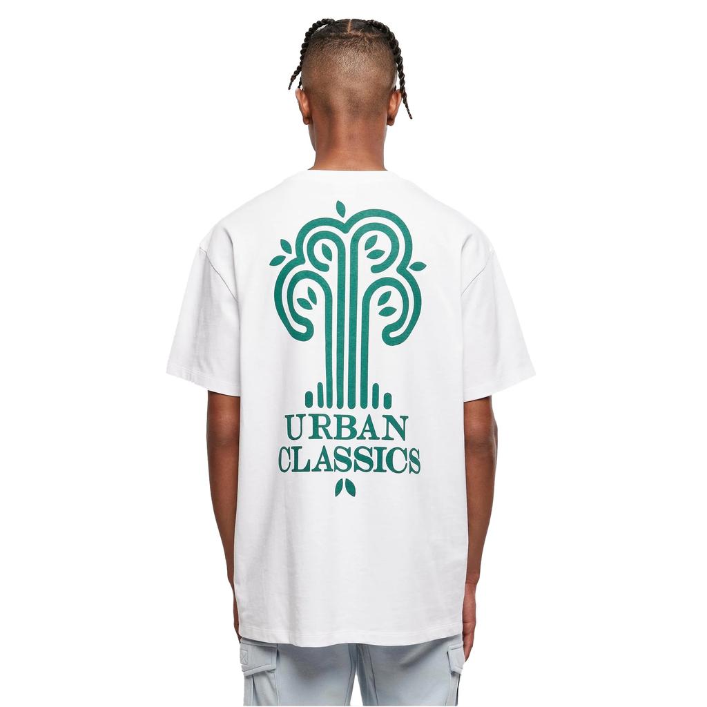 Urban Classics Mens Tree Organic Cotton Logo T-Shirt