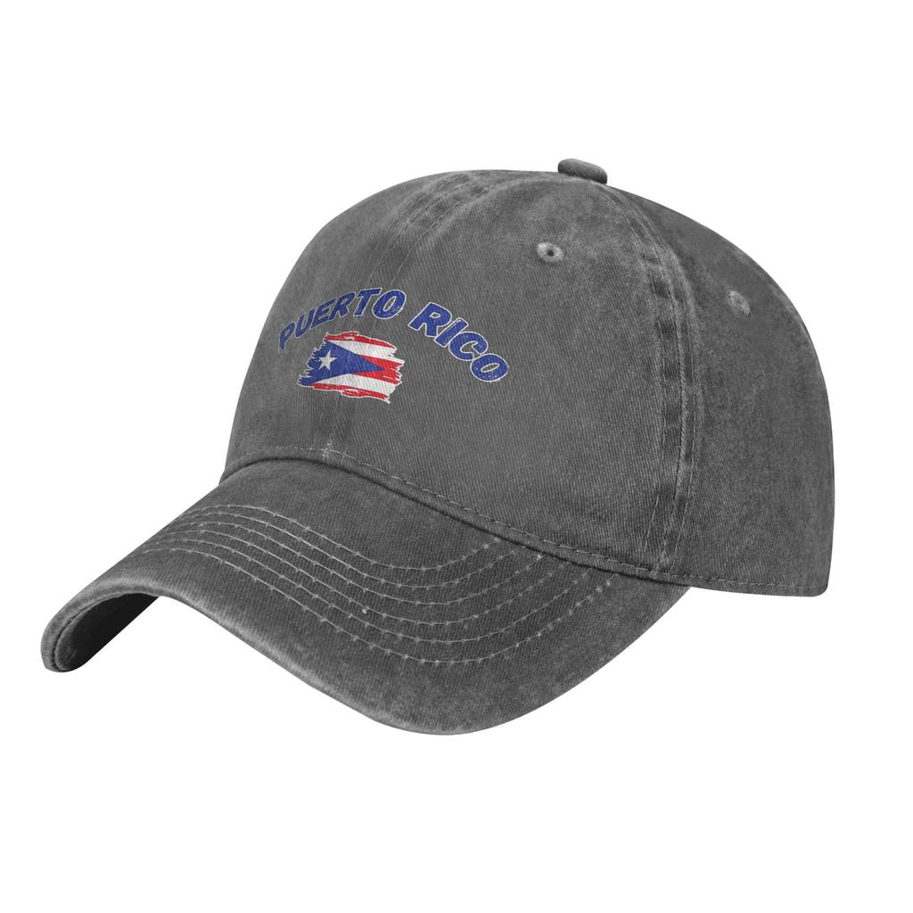 Puerto Rico Flag Map Baseball Caps Fashion Distressed Denim Snapback Hat for Men Women Outdoor Workouts Gift Hats Cap