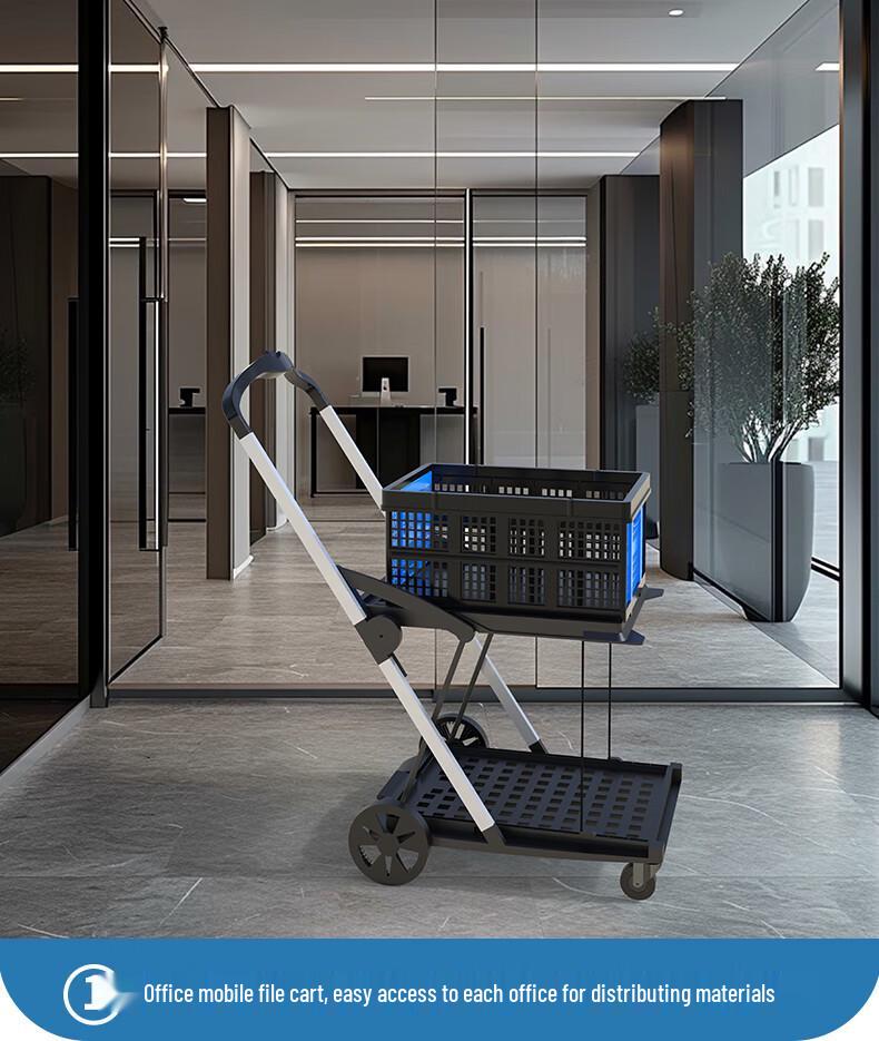 Portable Foldable Outdoor Hand Truck – Multi-Functional Flatbed Dolly for Carrying Goods