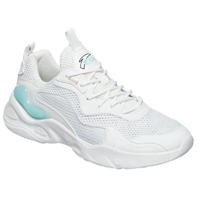 Anta Breakthrough Comfortable Versatile Non-Slip Wear-Resistant Breathable Low-Top Casual Shoes Women Sneaker White Blue 122438863R-1