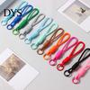 High Elasticity Rope Strap 2Pcs Braided Pendant Lightweight High-Elastic Keychain Holder with Soft Touch Wrist Reinforced Knot Design Macaron
