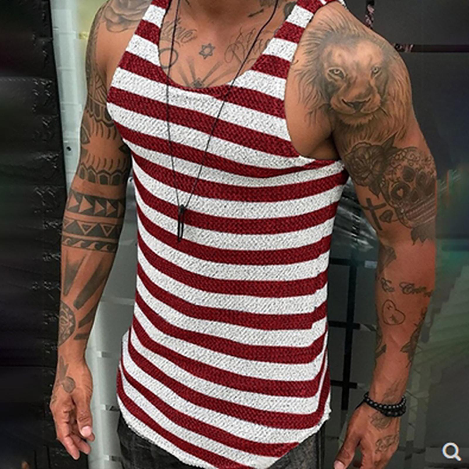 

Мужская майка без рукавов для занятий спортом на открытом воздухе для бега и фитнеса Slim Fit L красный