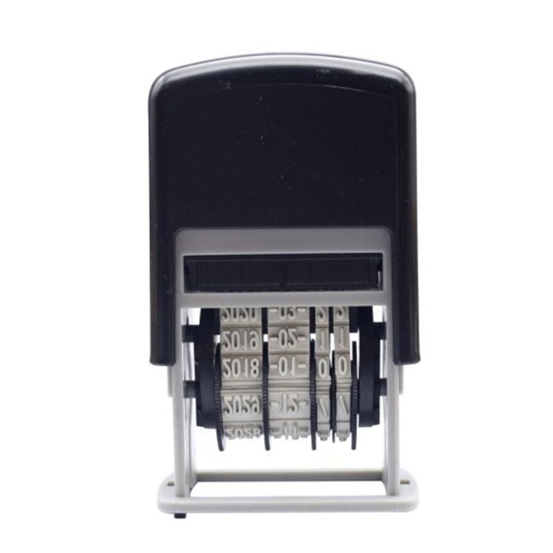 Date Stamp Plastic Number Stamp Digits Number Stamp Adjustable Numbering Stamp Inking Dater Stamp for Office