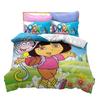 Girl D-dora Cartoon Bedding Set for Boys Girls Duvet Cover Set And Pillowcase Included Twin Queen King Full Single Double Size