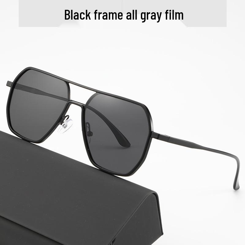Unisex Polarized Color-Changing Square Sunglasses for Fashion & Driving