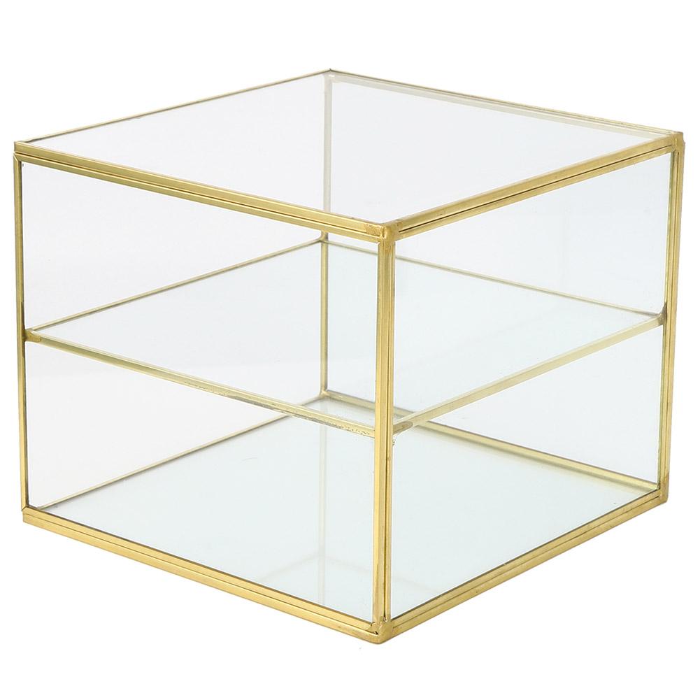 

Багатофункціональна настільна коробка для зберігання косметики та органайзер для канцелярського приладдя з 2 відділеннями