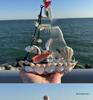 Medelhavssnäckskal Segelbåtsmodell Prydnad - Smooth Sailing Hantverkspresent Souvenir