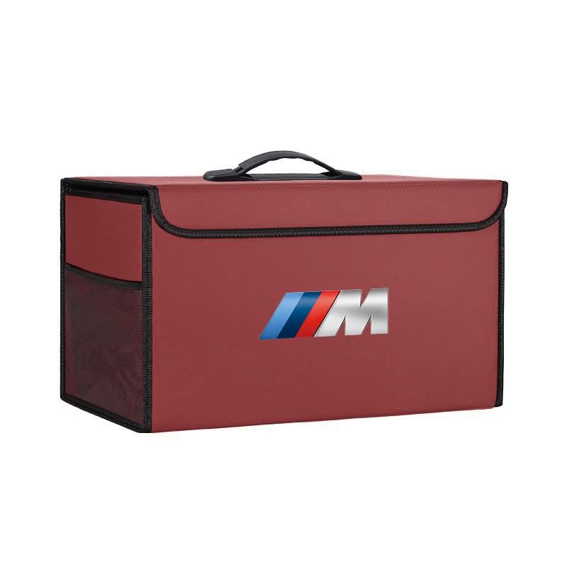 Large Capacity Leather Car Trunk Organizer Box Interior Toolbox For BMW X1 X2 X3 X5 X4 X6 X7 G30 G20 G32 G11 G12 F40 F30 F20 F10 QS4