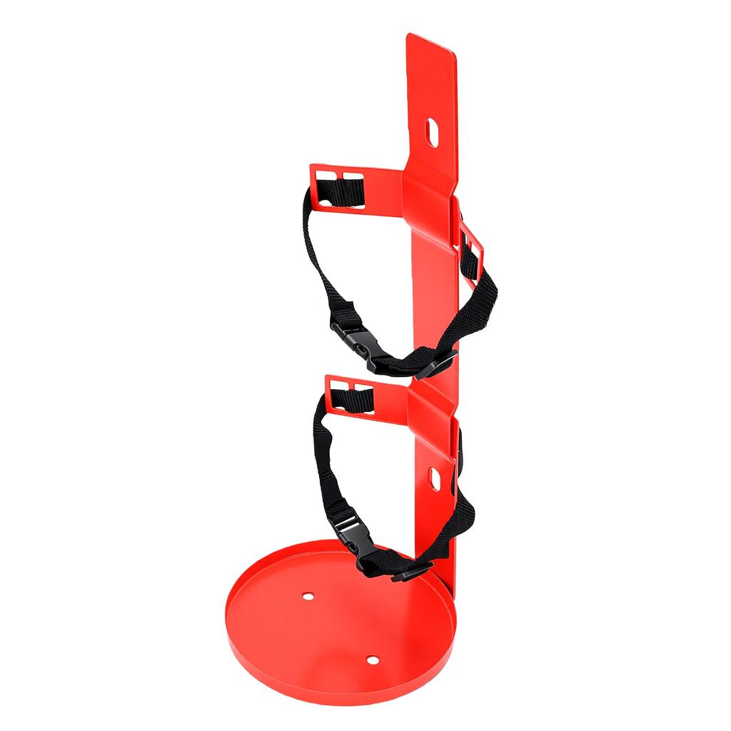 Feuerlöscherhalter, Feuerlöscherhalterung mit Ablage, Nylon-Gurte, Schnellverschluss und Rostfrei für 5-6 kg Feuerlöscher