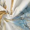 3pcs Golden Foil Dandelion Duvet Cover Set (1 Duvet Cover + 2 Pillowcases, No Insert), Golden and Blue Dandelion Pattern 3D