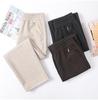 Middle-aged and Elderly Women's Wool Straight-Leg Pants - Autumn/Winter Casual Loose Fit