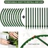 4-32PCS Plastic Plant Support Pile Frame Greenhouse Arrangement Semicircle Fixed Rod Indoor Flower Plant Vine Climbing Bracket
