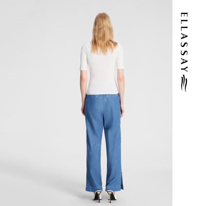 ELLASSAY Women's Spring Slim-Fit Knit Top EWW351M01200