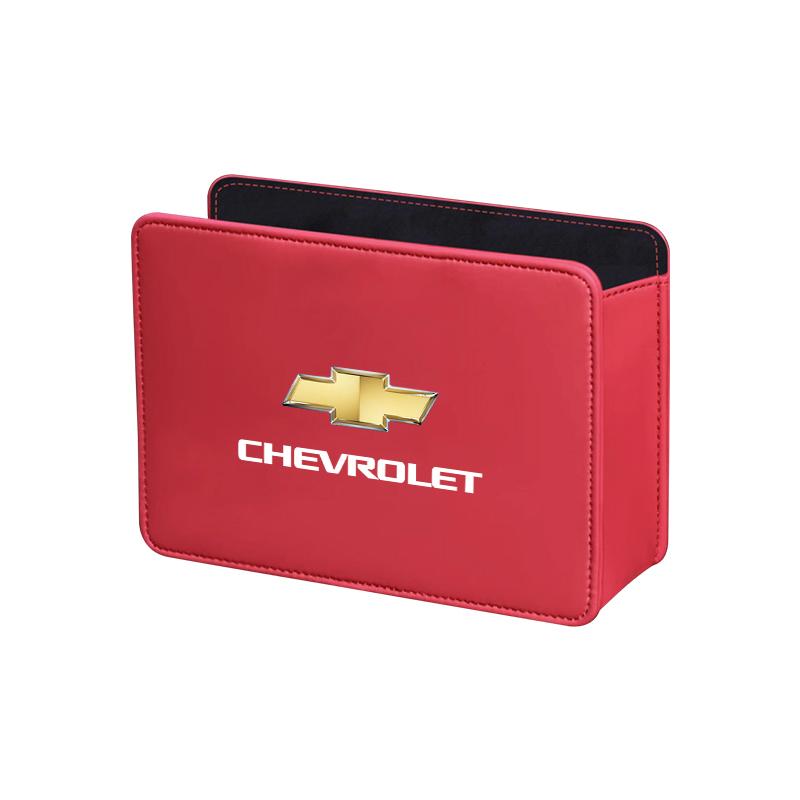 

Car Door Storage Box Trash Can Backseat Sundries Organizer Bag For Chevrolet Cruze Spark Captiva Suburban Silverado Camaro красный