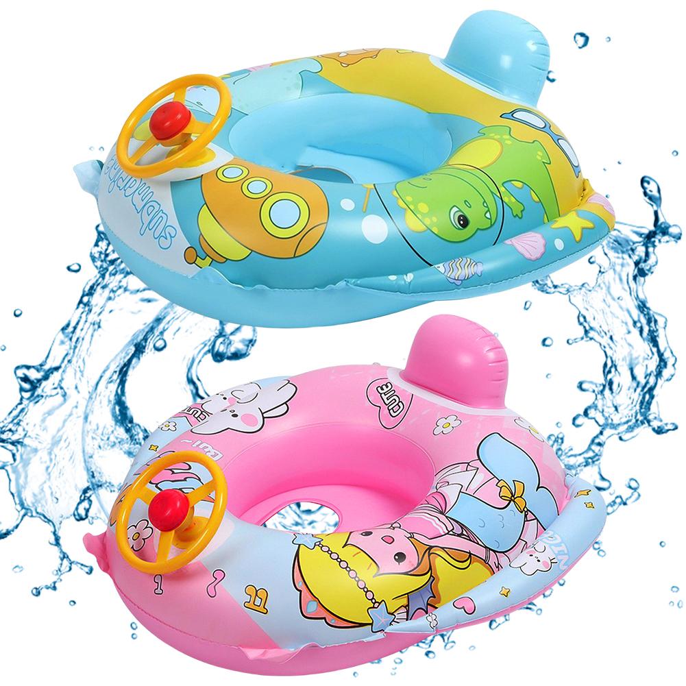 Kinder aufblasbarer Schwimmring mit Sitz Babyschwimmhilfe Schwimmbadspielzeug Schwimmreifen Ringe für Kinder Outdoor-Poolspielzeug