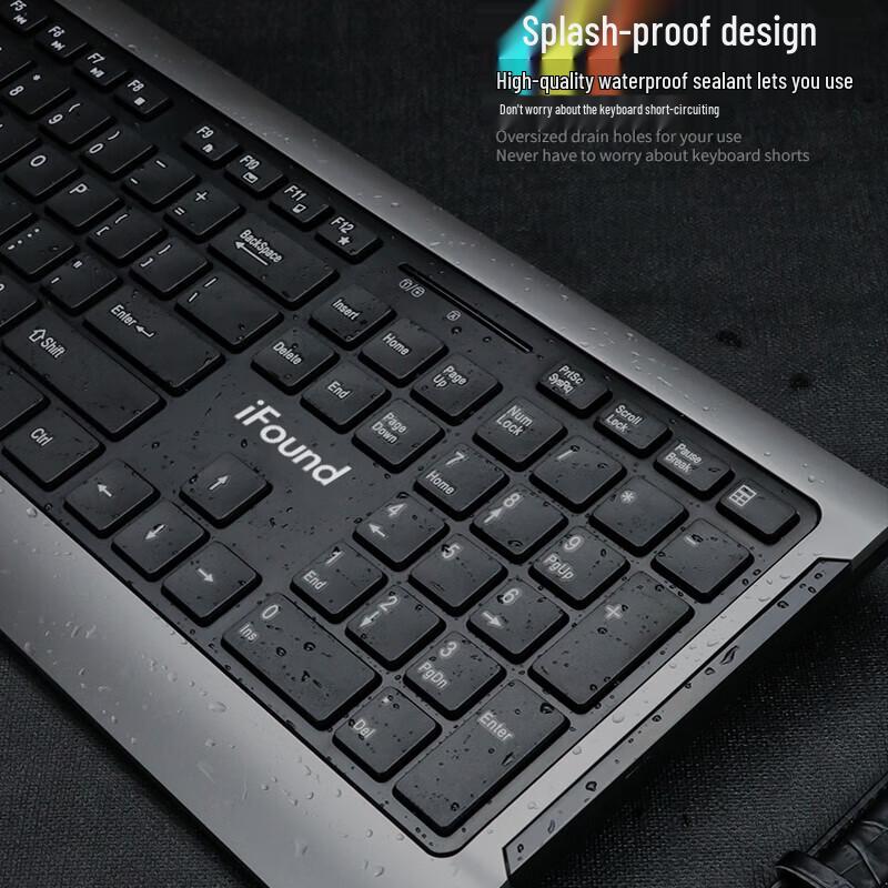 iFound W6266 Wireless Keyboard and Mouse Combo