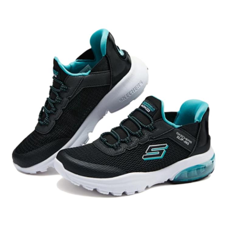 Skechers Slip-Ins Flash Technology Comfortable Simple Low-Top Casual Shoes Kids sneakers Black Blue 403834L-BKBL