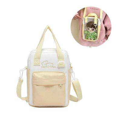 Ita Bag, a Small, 2-way Clear Vinyl Bag for 20cm Plush Toys, Suitable As a Shoulder Bag, Display Bag, Pouch, or Crossbody Bag. Perfect for Otaku, Fan