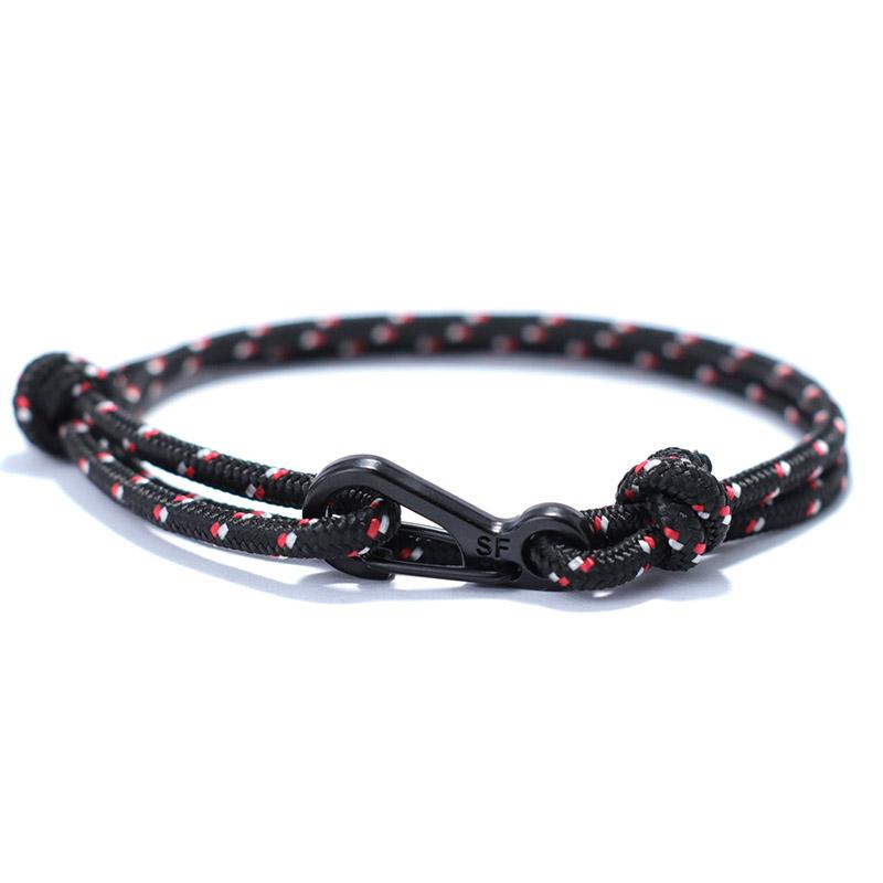 

Simple Style Paracord Bracelet Men Handmade Sliding Adjustable Nautical Braslet Outdoor Camping Beach Leisure Accessories Joias