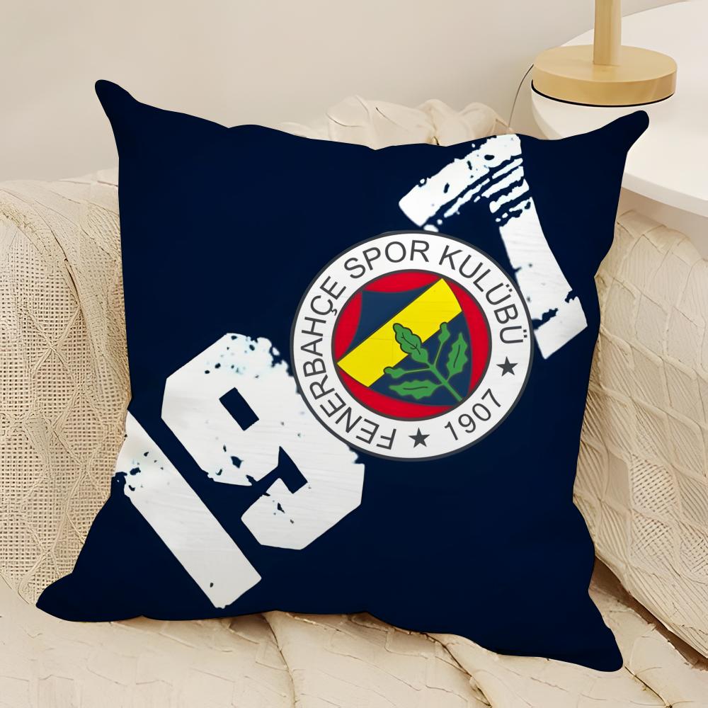 Cool FFenerbahceS Pillow Case Natural Linen DoubleSided Printing Sofa Home Decor Cushion Cover