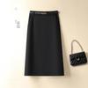 Women's High Waist Slimming Professional Slit Skirt - Autumn/Winter 2025 Fashion