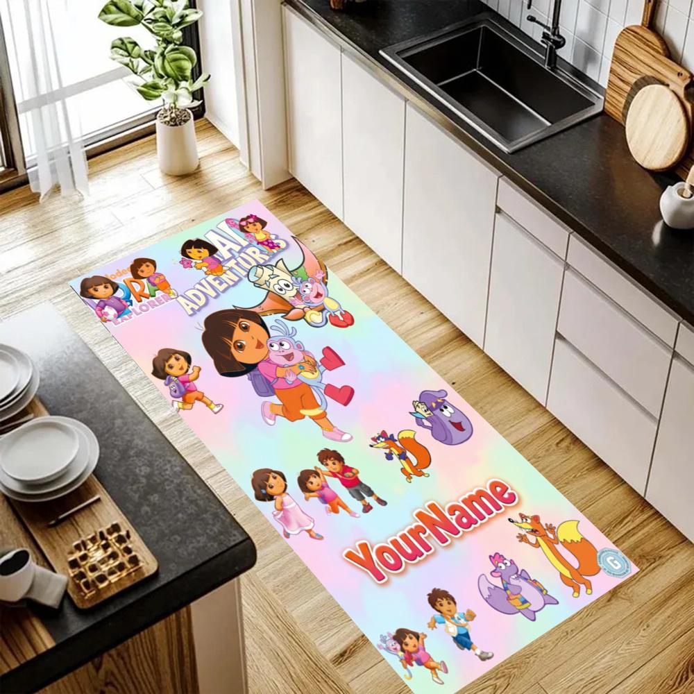 Dora Explorer Customize Your Name Kitchen Rug Runner Rug Laundry Mat Hallway Entryway The Best Gift Choice