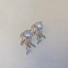 Fashion Design Floating Jellyfish Matte Acrylic Earrings Korean Creativity Mini Star Personality Female Drop Earrings Jewelry