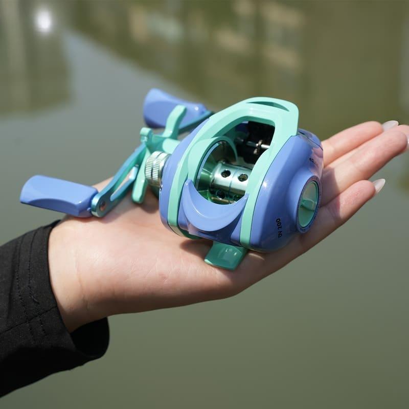 High Quality Casting Reel Macaroon Color High Quality Aluminum Alloy Suitable for Left and Right Hand Freshwater and Saltwater Fishing Reels