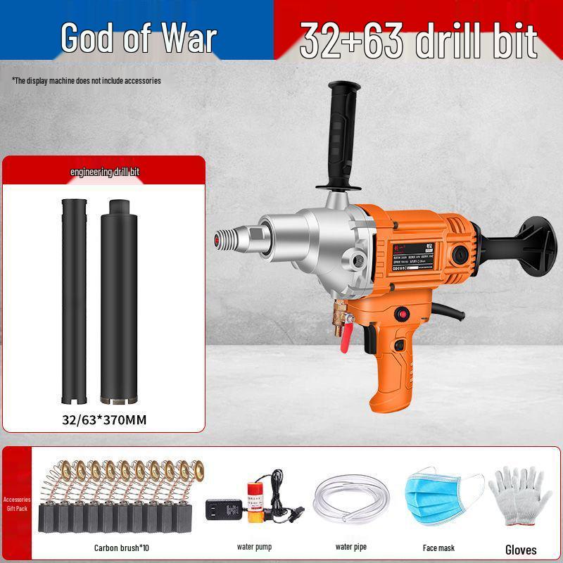 High-Power Handheld Wet/Dry Core Drill for Concrete and Water Drilling