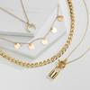 2022 Fashion New Luxury Bracelet Moon Lock Ot Pendant Hollow Out Student Cute Jewelry Couple Sweater Chain