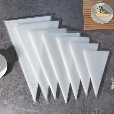 50Pcs/set Transparent Piping Bag Disposable Food Preparation Bags  Kitchen Baking Accessories