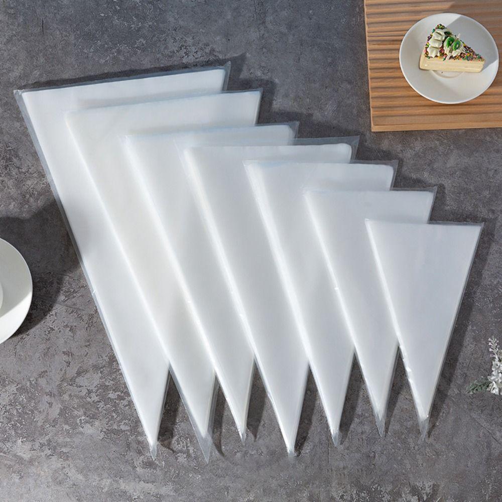 50Pcs/set Transparent Piping Bag Multifunction Pastry Pipette Bag  Kitchen Baking Accessories