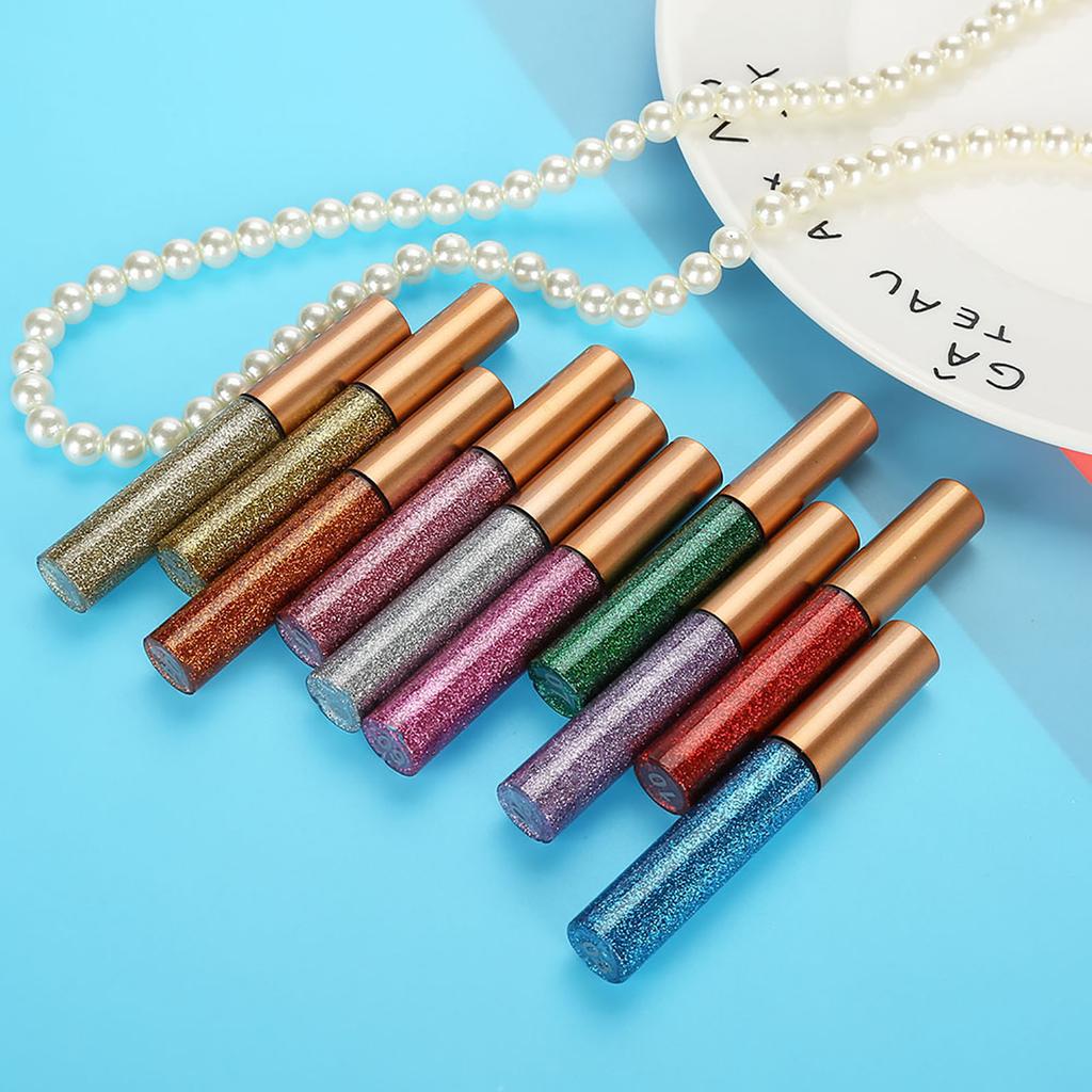 10 Colors Glitter Diamond Eyeliner Liquid Shining Metallic Eye Eyeliner Liquid