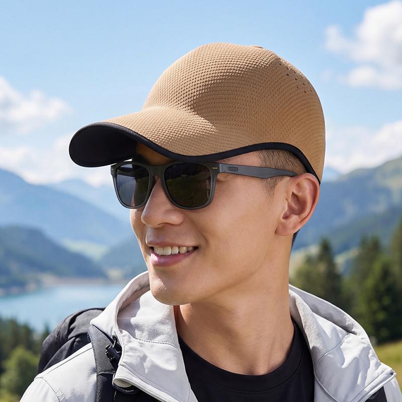 Seamless integrated baseball cap for men and women outdoor leisure sports, breathable and convenient summer sun shading hat