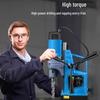 Industrial Magnetic Base Drill: Multi-Functional Core Drilling, Tapping & Hole Saw Portable Bench Drill Machine