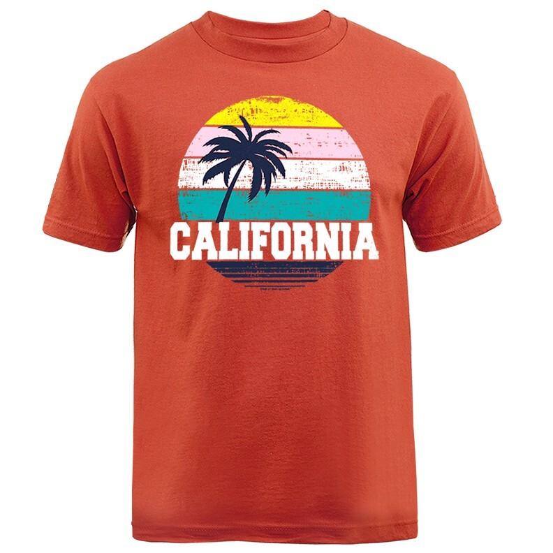Республика Золотого штата Калифорния Cali Life Пальма Пляж Графическая футболка Унисекс Футболка XXL