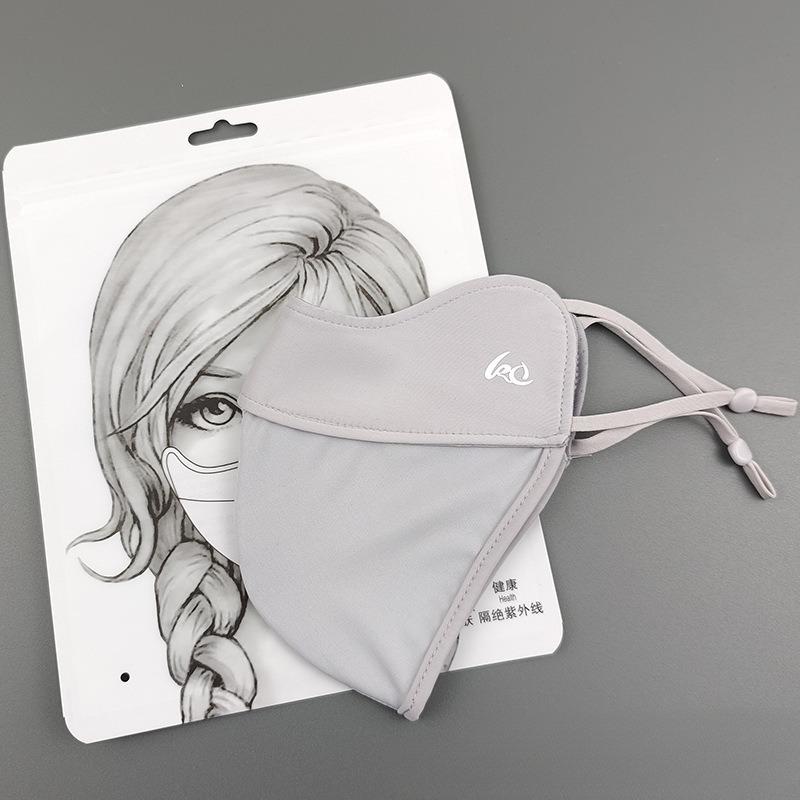 Thin Sunscreen Face Scarf Ventilate Ice Silk Mask Cover Veil Comfortable Eye Protection Gini Golf For Summer Strong Sunshine