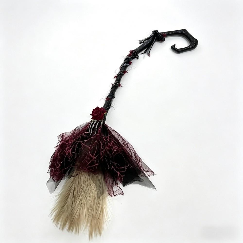 Black Tulle Cosplay Props Gothic Style Witch Hat Princess Magic Wand  Home Decor