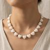 Love Heart Acrylic Necklace Acrylic Sweater Chain Fashion Women Clavicle Chain  Girls