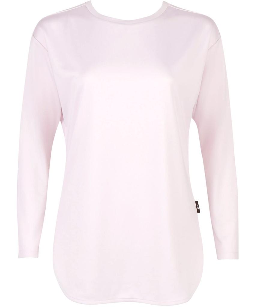 Wacoal DLY102 SP M Outerwear Top with Round Neck and Long and Over UV Protection Women's Women's Sleeves, Moisture-Wicking, Quick-Drying, 90%