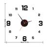 High Quality Modern Design Large Wall Clock 3D DIY Acrylic Night light Arrows Decal Frameless Wall Decoration Home Silent Clock