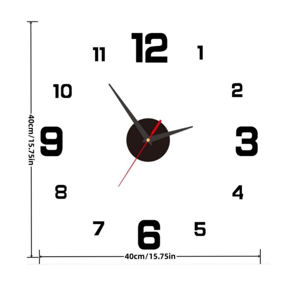 High Quality Modern Design Large Wall Clock 3D DIY Acrylic Night light Arrows Decal Frameless Wall Decoration Home Silent Clock