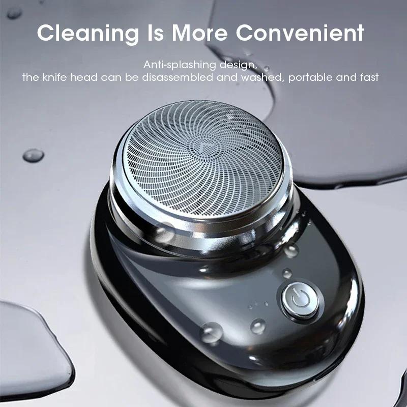 Upgraded Portable Men's Razor Wet and Dry Washable Razor Usb Rechargeable Body Hair Trimmer Fast Charging, Digital Display
