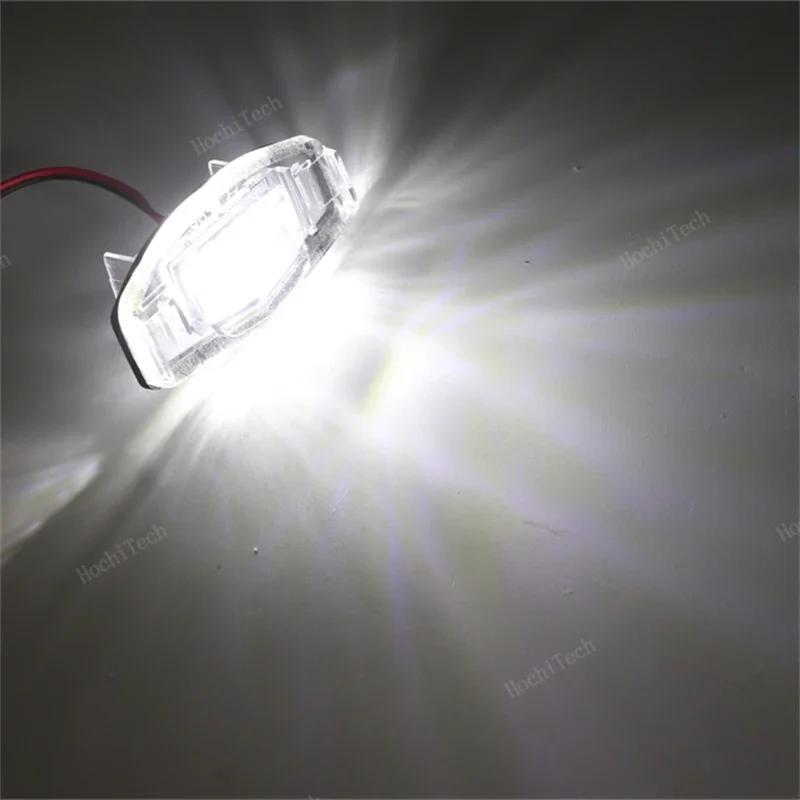For Acura MDX RL TL TSX ILX for Honda Civic Accord Odyssey 2Pcs DC12V Car LED License Number Plate Light Lamp LED White Light