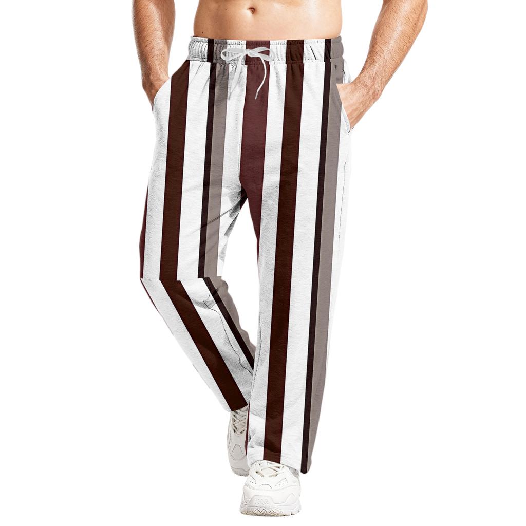 Pánské ležérní tepláky volného střihu se strečovým pasem a stahovací šňůrkou, kalhoty na jógu