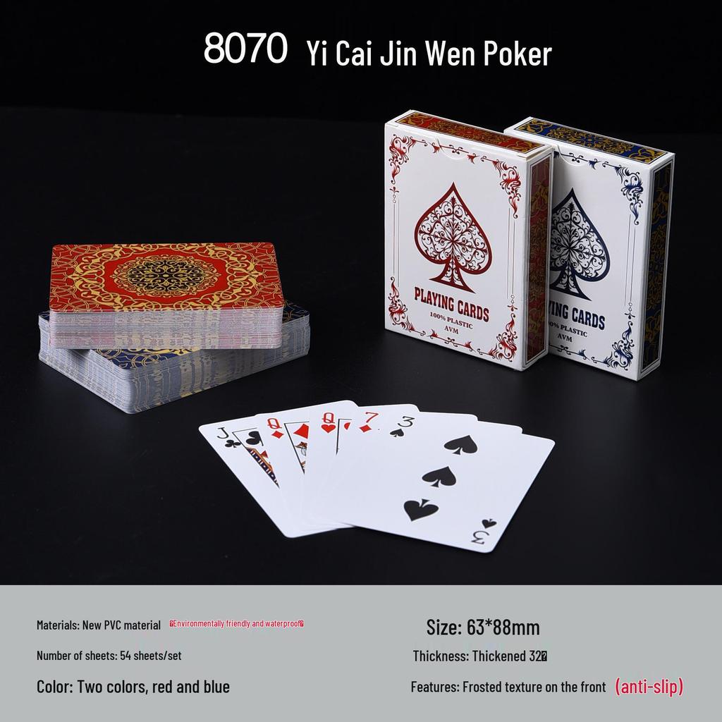 Custom Waterproof PVC Playing Cards - Ideal for Outdoor Entertainment and Party Decor