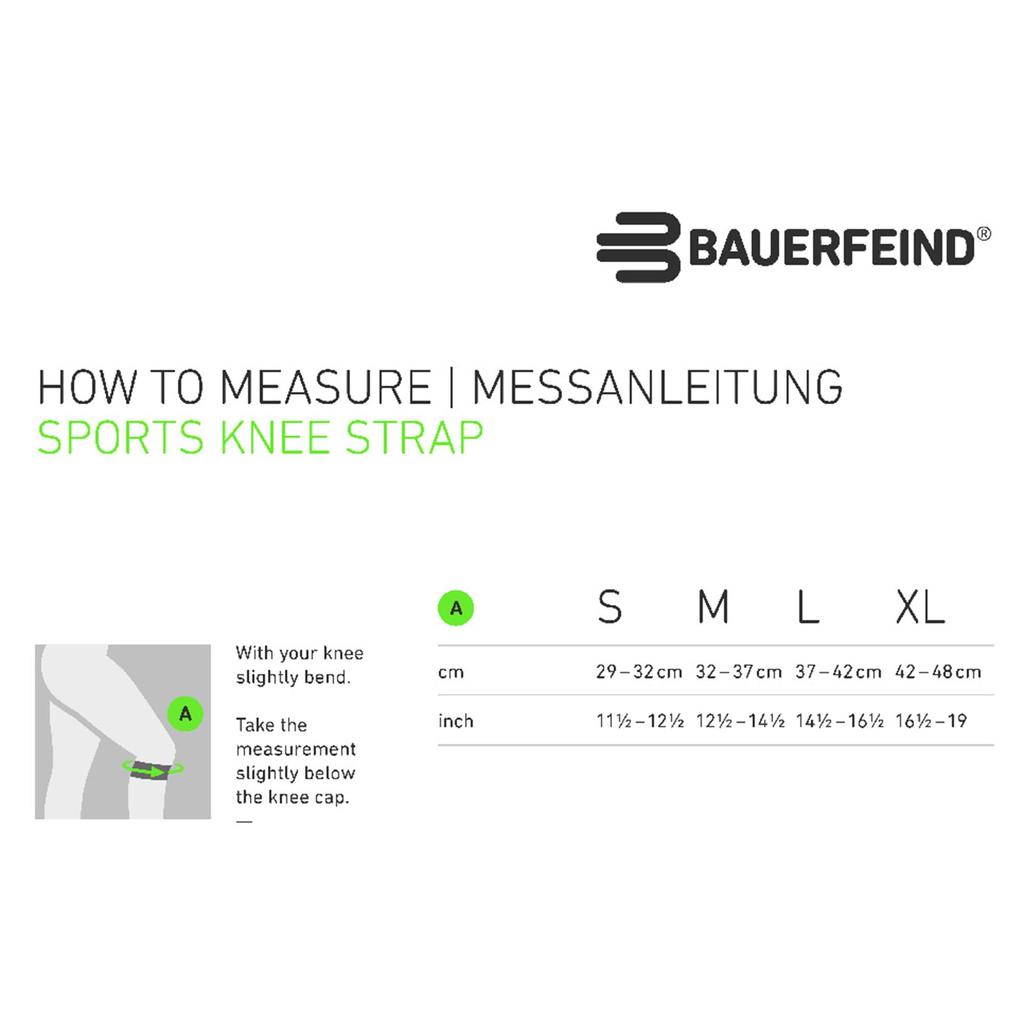 BAUERFEIND Sports Knee Made in General Medical Four Silicone Straps for Pinpoint Action on the Patellar Tendon Strap, Germany, Device, (Rivera, L)