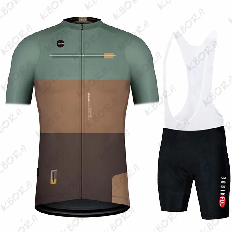 Gobik Men's  Short Sleeve Cycling Clothing Mtb Bike Uniforme Maillot Bicycle Ropa Ciclismo Hombre 2026 Summer Breathable Cycling Suit Set