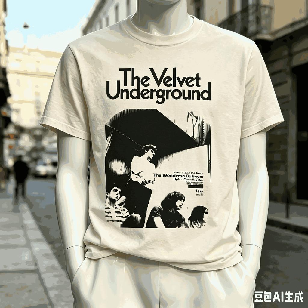 The Velvet Underground Für Fan Geschenk T-Shirt Unisex Unisex Harajuku Oversized Unisex Kurzarm Streetwear Hohe Qualität Paare T-Shirt