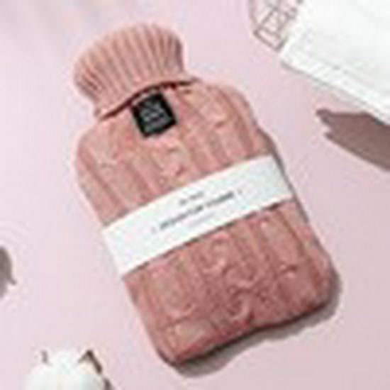 Plush Hot Water Bottle - Warm Belly & Hand Warmer for Women, Students, Large & Small Sizes, Cute Design